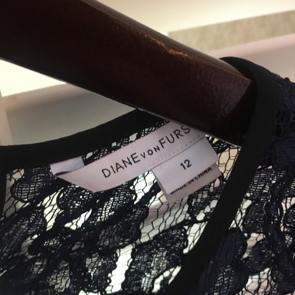 DIANE VON FURSTENBERG Womens navy Short Sleeved - Picture 8 of 10